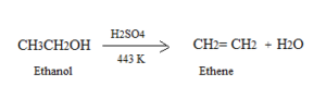 Ethanol conc. H2SO4 reaction