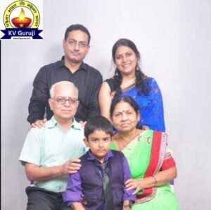 Dr. Vikas Divyakirti with his parents