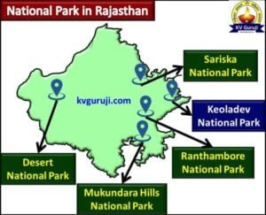 National Park in India Map (Rajasthan)