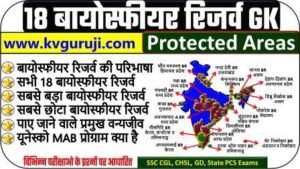 18 Biosphere Reserves in India Map UPSC Hindi | भारत के 18 बायोस्फीयर रिजर्व की सूची