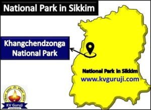 National Park in India Map (Sikkim)