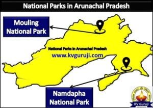 National Park in India Map (Arunachal Pradesh)