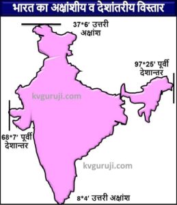 Bharat Ka Naksha Akshanshiya aur Deshantariya Vistar