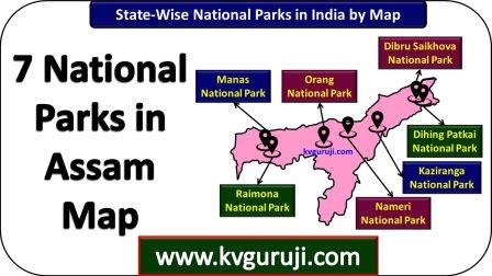 7 Incredible National Parks in Assam Map UPSC