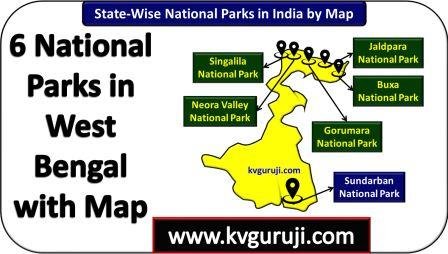 6 Marvelous National Parks in West Bengal Map UPSC