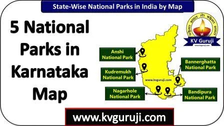 5 Incredible National Parks in Karnataka Map UPSC