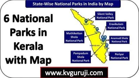 6 Beautiful National Parks in Kerala Map UPSC