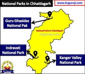 National Park in India Map (Chhattisgarh)