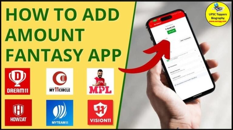 How to Add Money in Fantasy App in India 2024