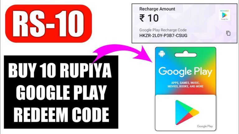 10 Rupee Google Play Redeem Code: Generate Free