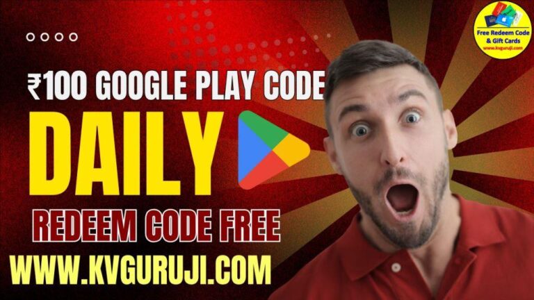 ₹100 Rupee Google Play Redeem Code Today: Generate Free