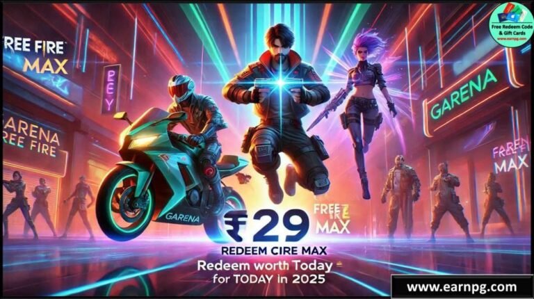 ₹29 Garena Free Fire Max Redeem Codes Today 2025