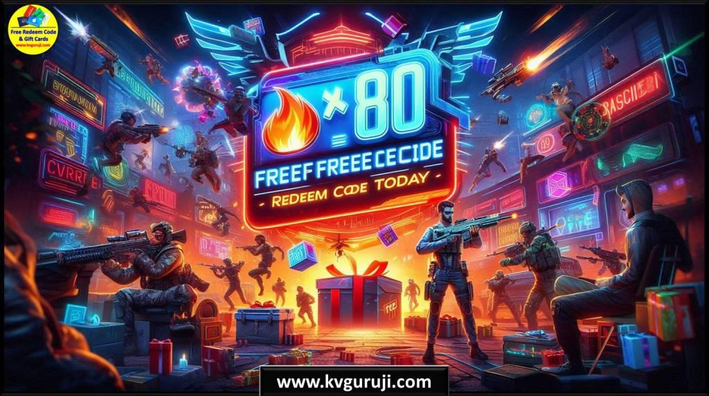 Garena Free Fire MAX Redeem Codes Today Generate Free 2026 5 ₹80 Garena Free Fire Max Redeem Codes Today 2025
