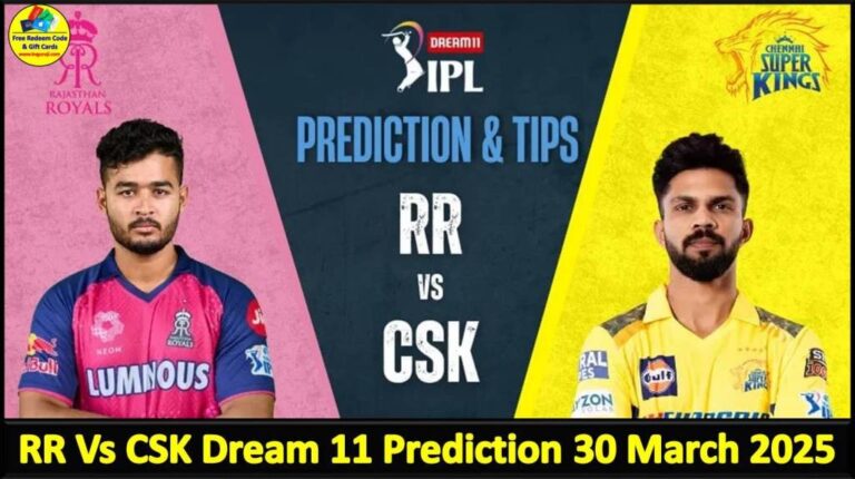 Match 11 RR Vs CSK Dream11 prediction IPL 2025 Today: Playing 11
