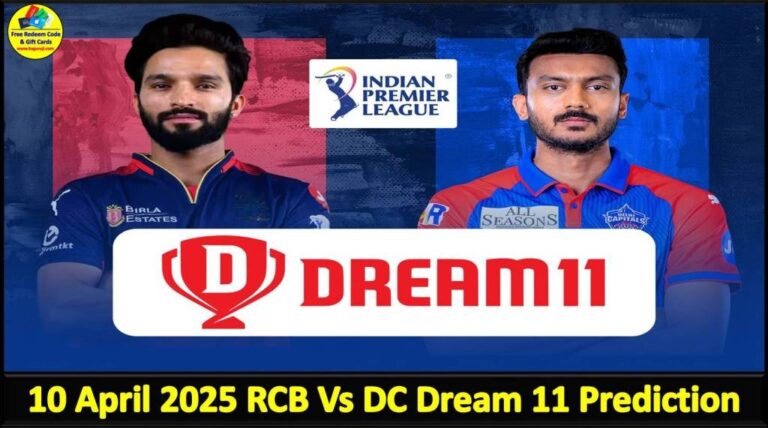 10 April 2025 RCB Vs DC Today Dream11 prediction IPL: Playing 11 Pitch Report