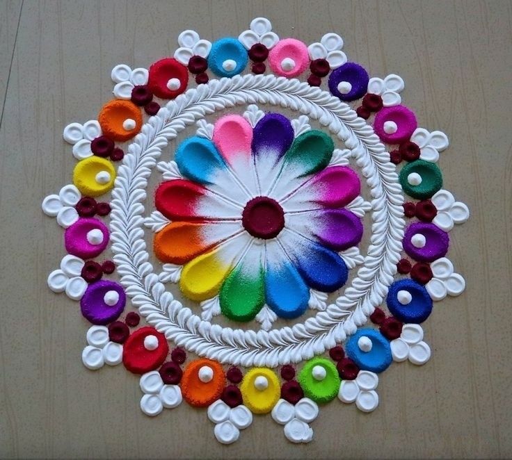 Deepawali Rangoli Design 2025 – Best Diwali Rangoli Ideas for Home Decoration 15 Deepawali Rangoli Design 2025