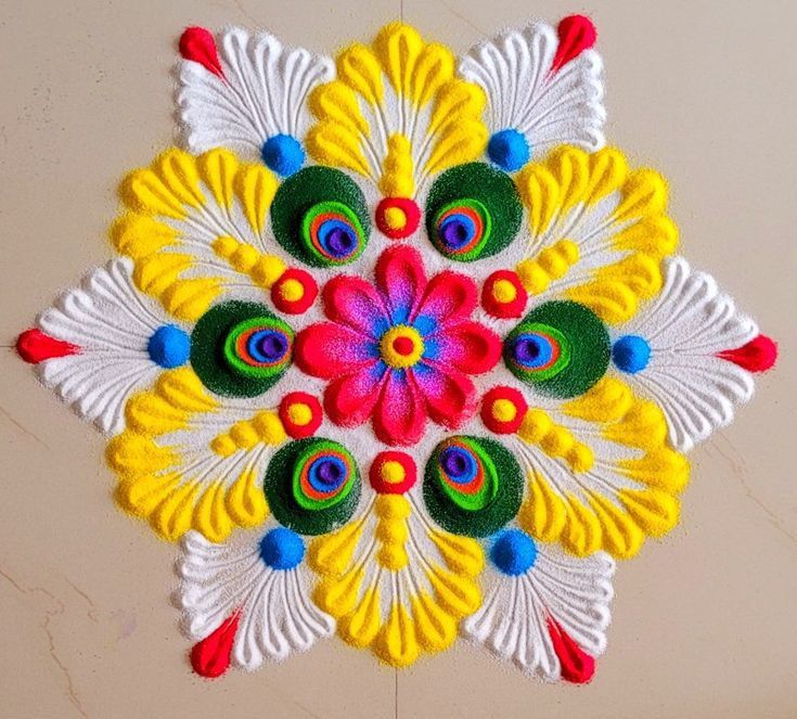 Deepawali Rangoli Design 2025 – Best Diwali Rangoli Ideas for Home Decoration 14 Deepawali Rangoli Design 2025