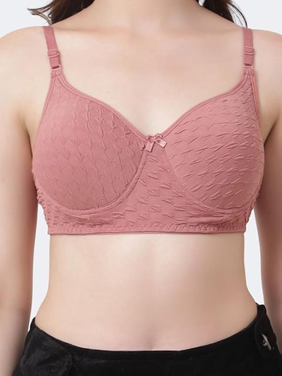 Cotton Everday T-Shirt Lightly Padded Bra Pack of 3 - Image 3