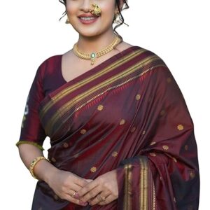 Kanjivaram Pure Soft Silk Saree Brown