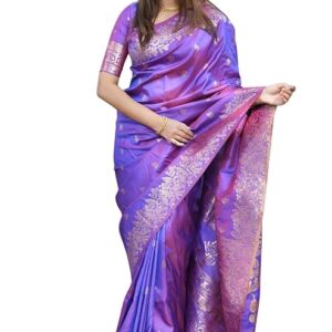 Kanjivaram Pure Soft Silk Saree Purple