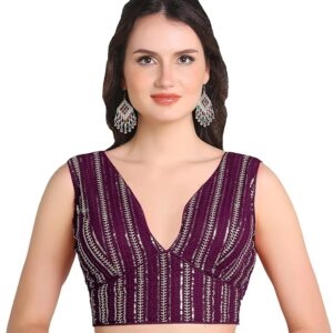 Sweetheart Neck Blouse Sleeveless Wine