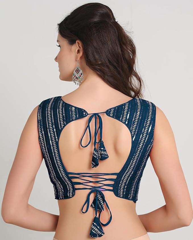 Sweetheart Neck Blouse Sleeveless Morpeach - Image 3