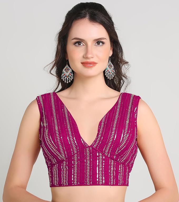 Sweetheart Neck Blouse Sleeveless Pink