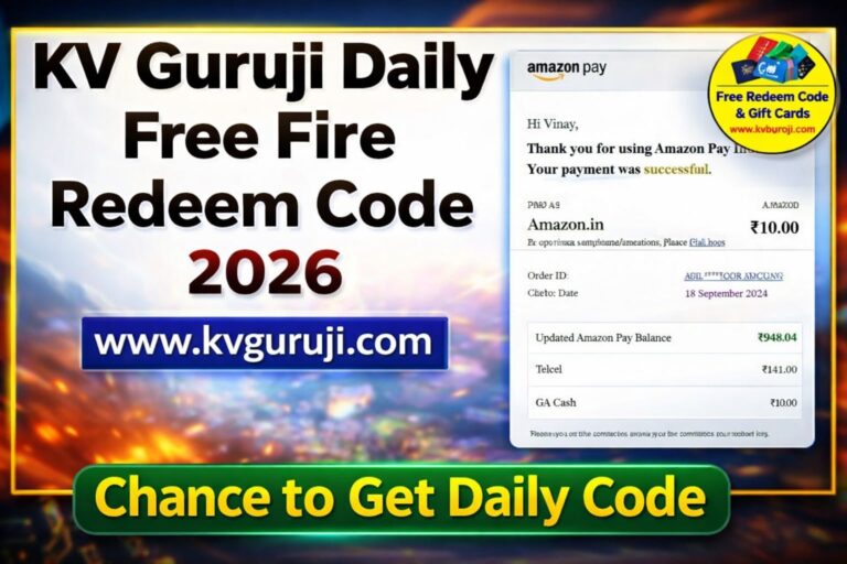 KV Guruji Redeem Code Free 2026