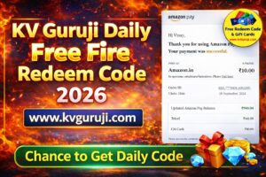 KV Guruji Redeem Code Free 2026