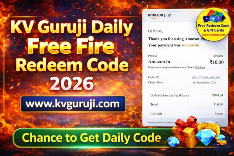 KV Guruji Redeem Code Free 2026