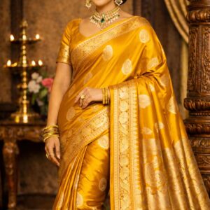 Mustard Yellow Premium Silk Saree
