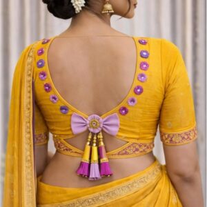 Mustard Yellow Designer Blouse