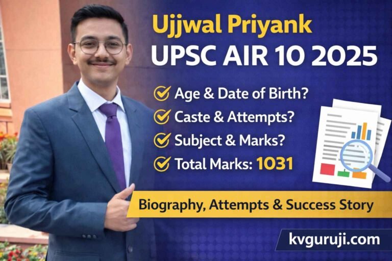 Ujjwal Priyank UPSC AIR 10 2026: Age, Date of Birth, Caste, Total Attempts, Marksheet, Biography