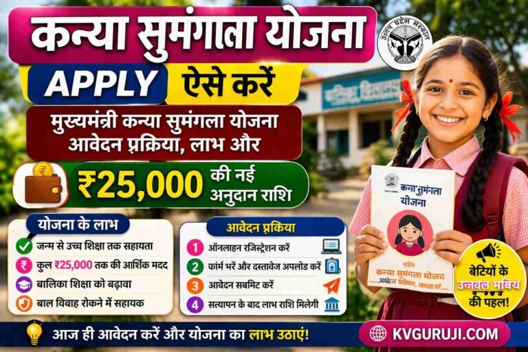 Kanya Sumangala Yojana Apply: मुख्यमंत्री कन्या सुमंगला योजना आवेदन प्रक्रिया, लाभ और ₹25,000 की नई अनुदान राशि