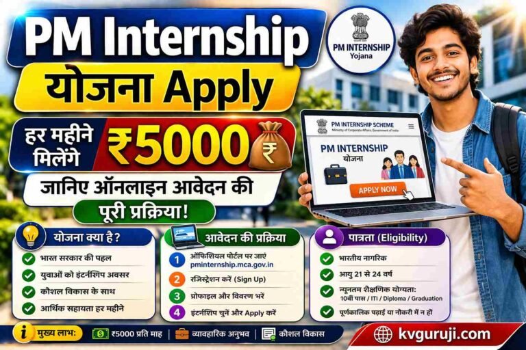 PM Internship Yojana Apply: हर महीने मिलेंगे ₹5000, जानिए ऑनलाइन आवेदन की पूरी प्रक्रिया
